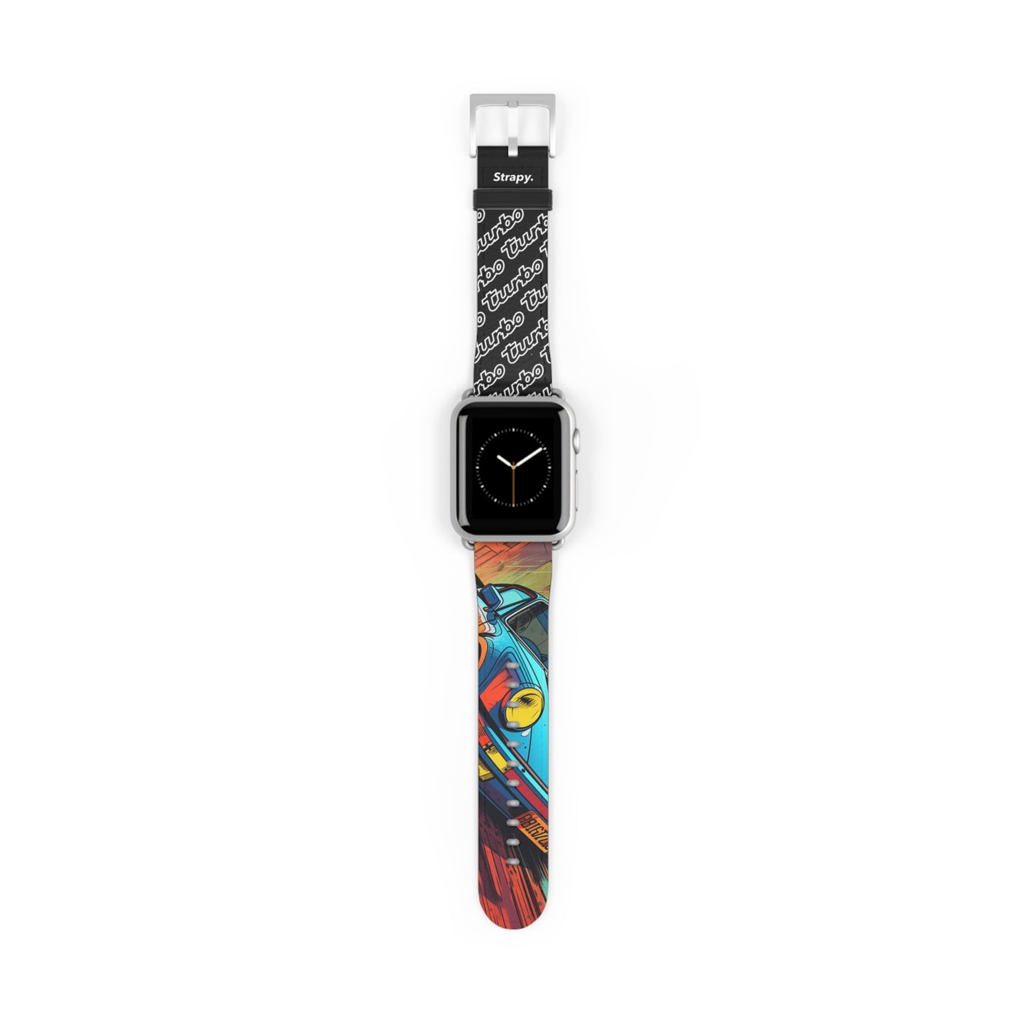 Art Pop Comic 911 Turbo Hommage – Apple Watch Armband/Band aus Leder