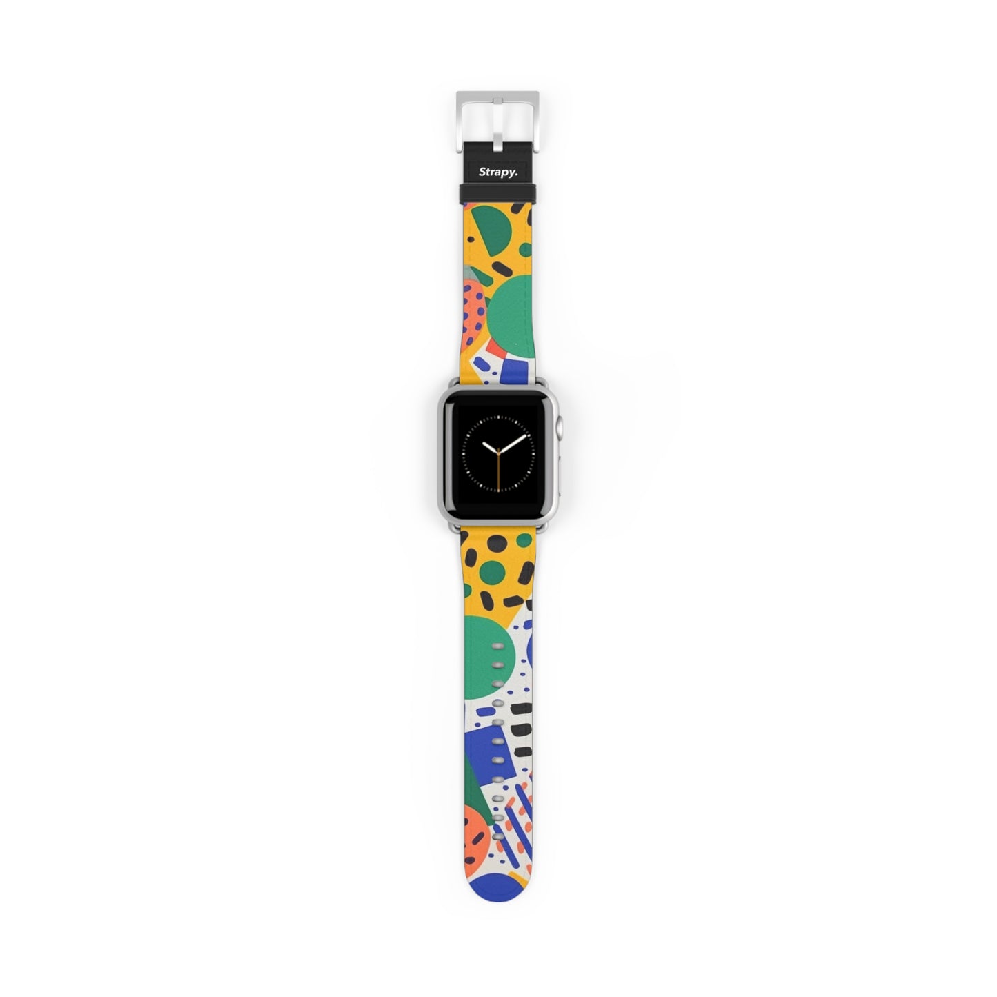 Motif de confettis minimaliste abstrait - Bracelet/Bande Apple Watch en cuir