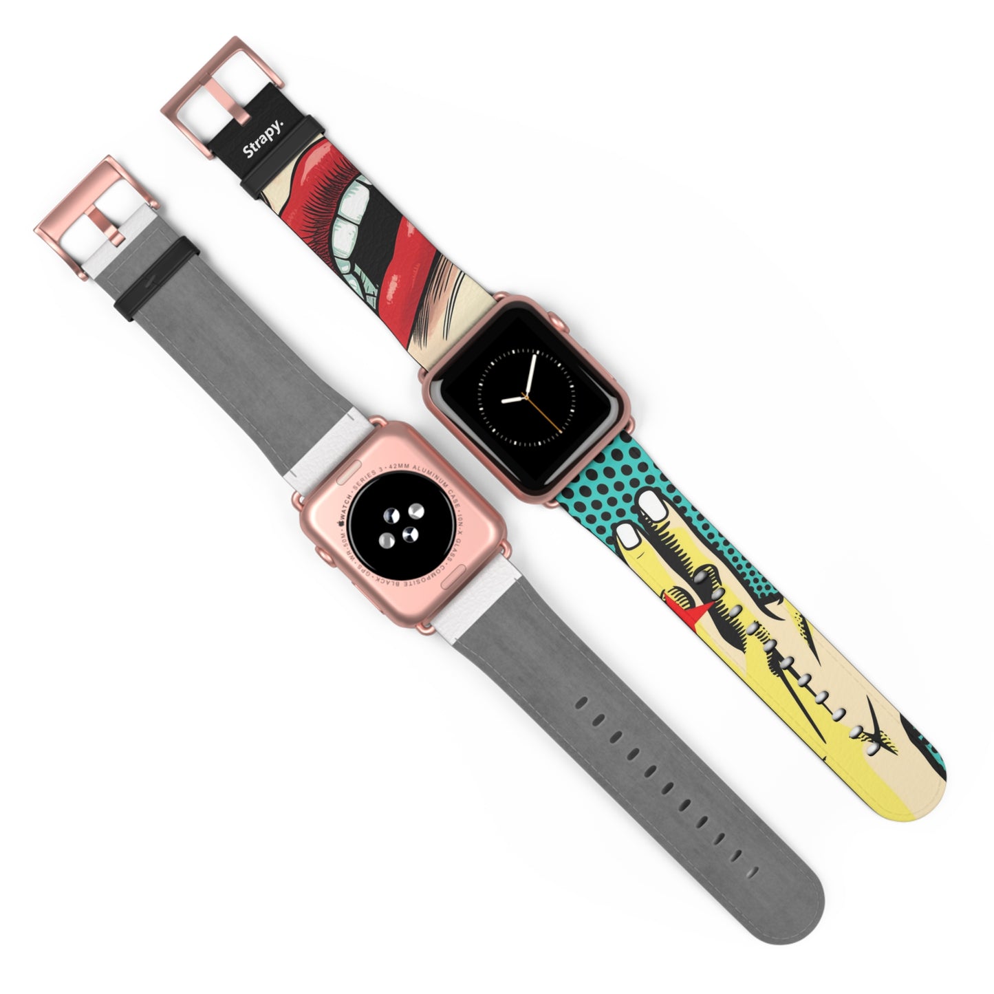 Art Pop Naughty - Bracelet/Bande Apple Watch en cuir