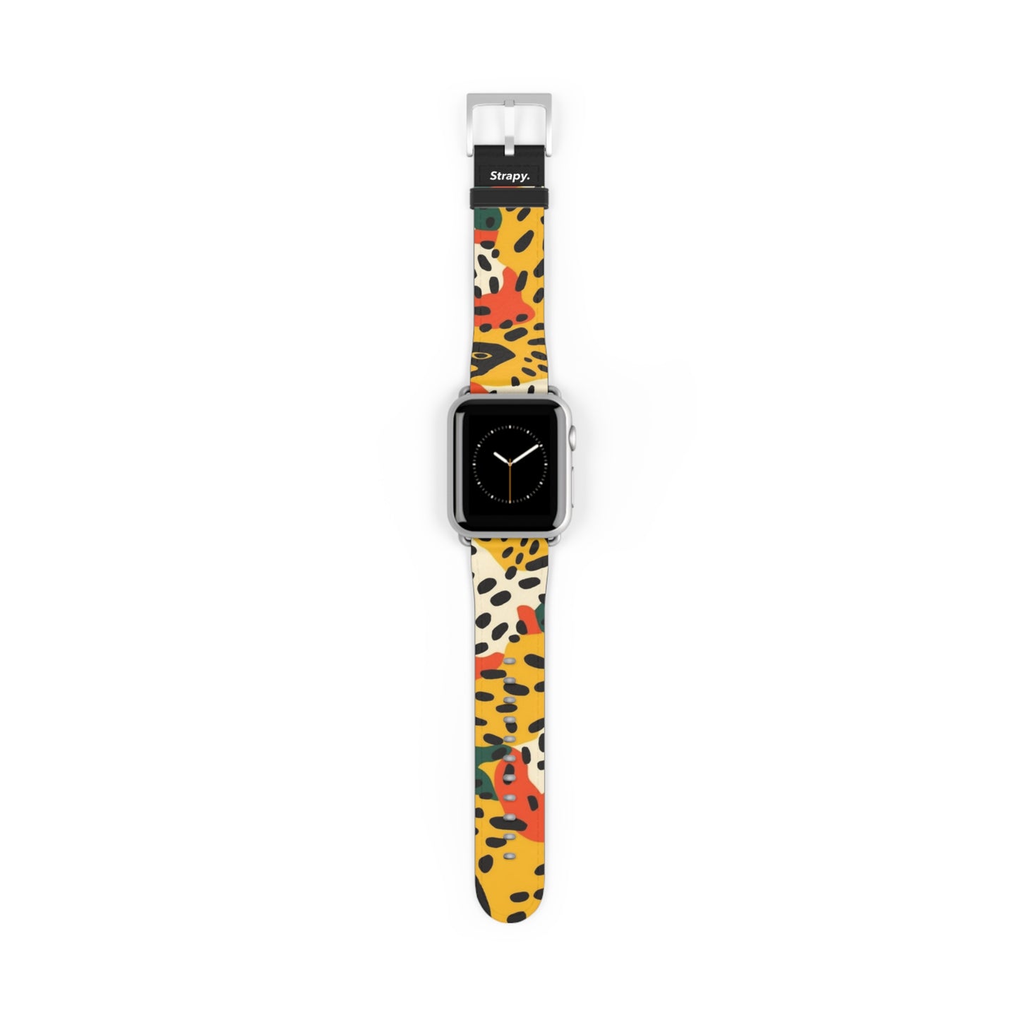 Abstract Leopard Picasso Style Pattern - Leather Apple Watch Strap/Band