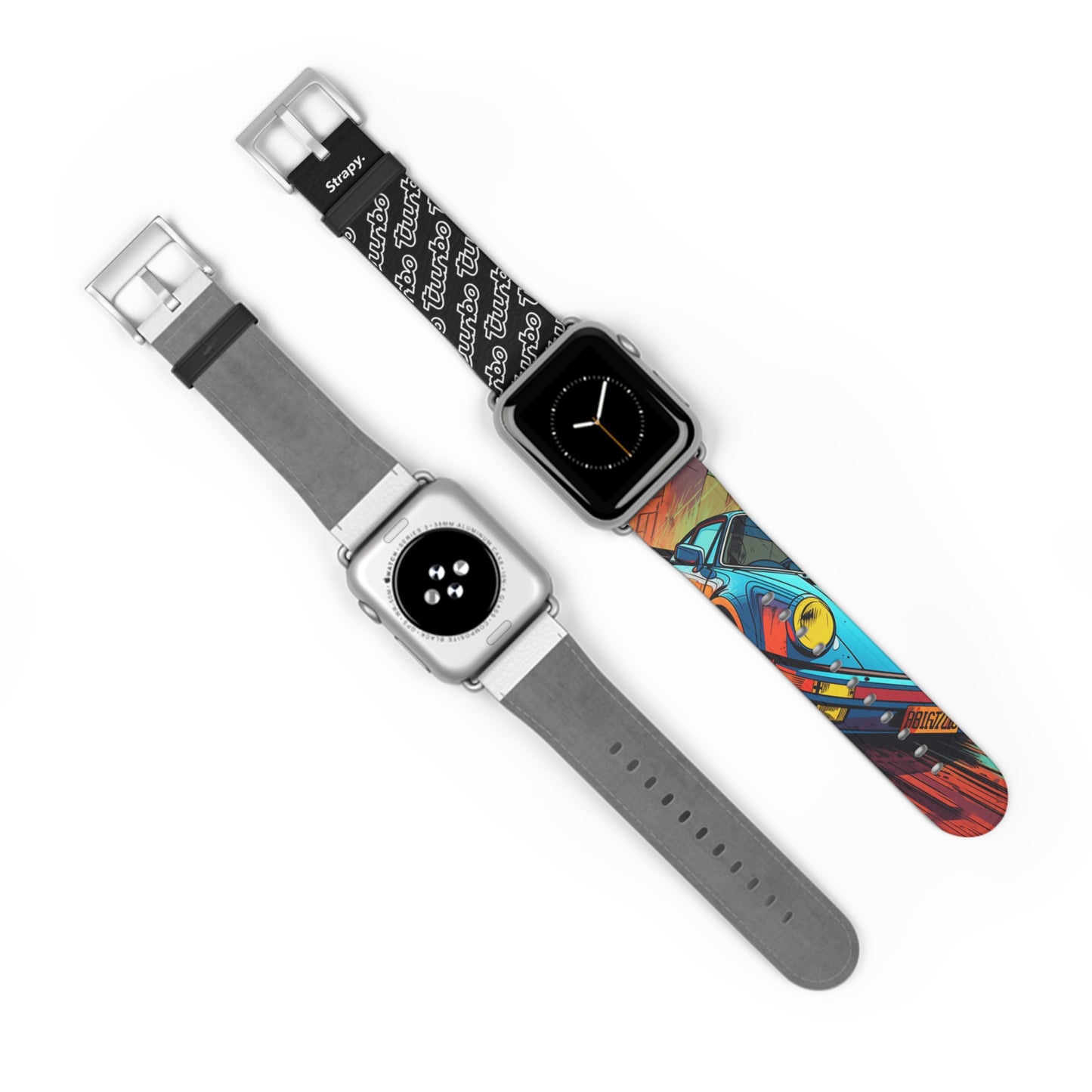 Art Pop Comic 911 Turbo Hommage – Apple Watch Armband/Band aus Leder