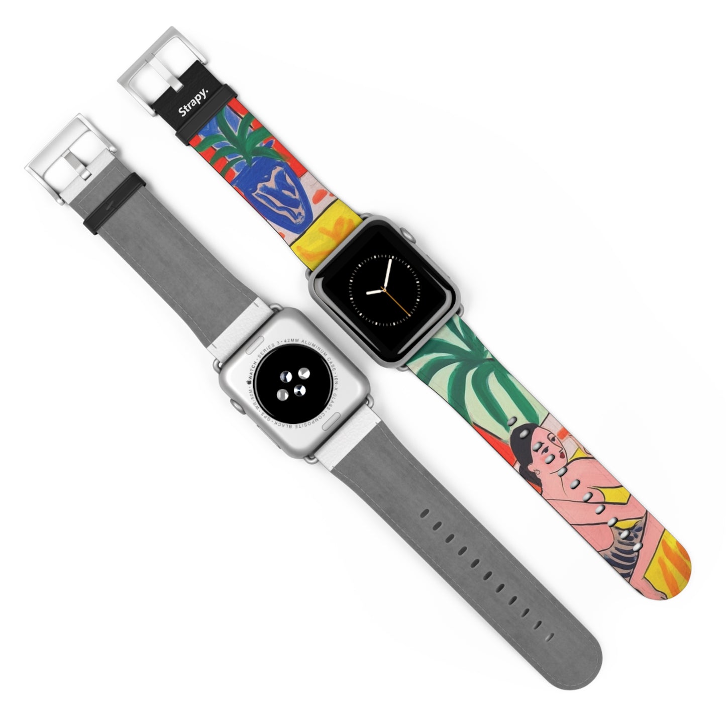 Painting Henri Matisse Homage Sitting Woman - Leather Apple Watch Strap/Band