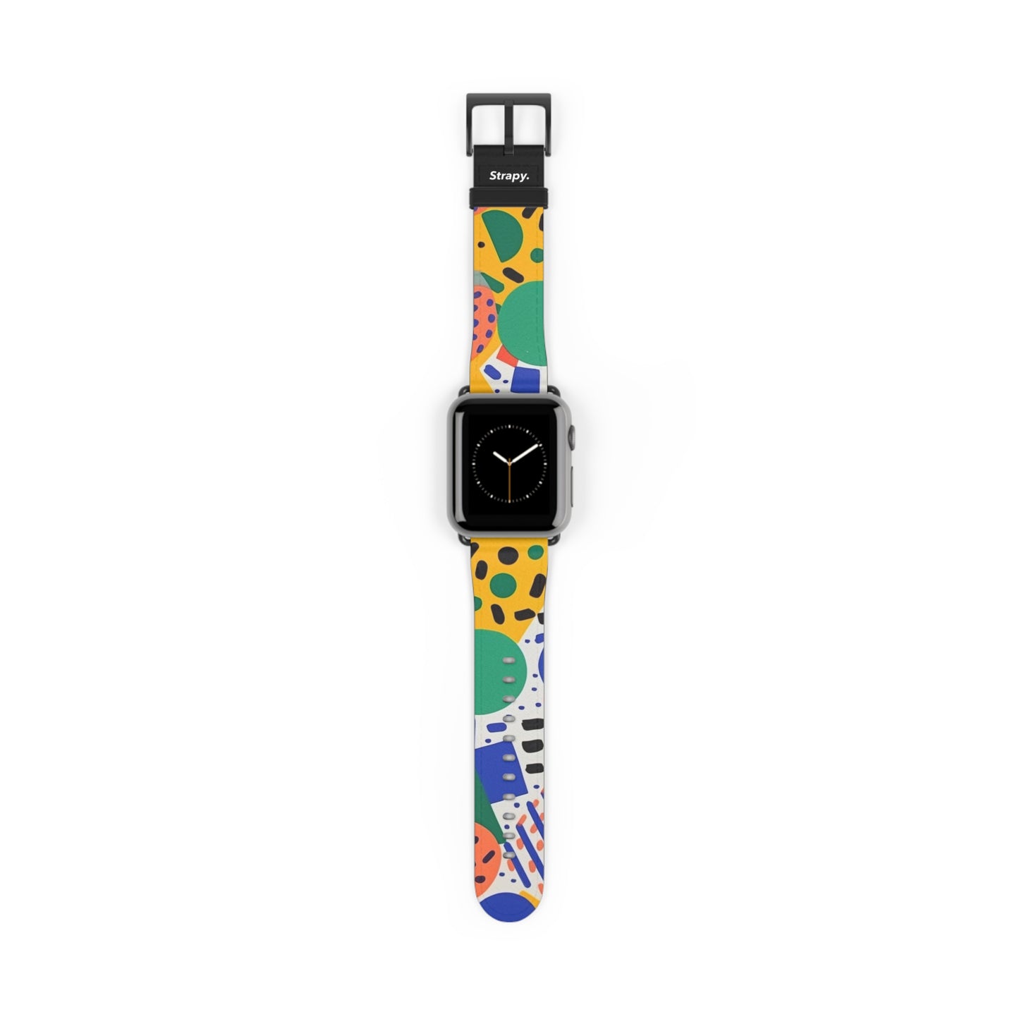 Abstract Minimalist Confetti Pattern - Leather Apple Watch Strap/Band