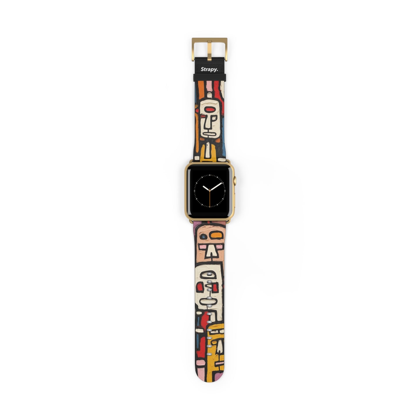 Abstract Debuffet Homage People - Leather Apple Watch Strap/Band