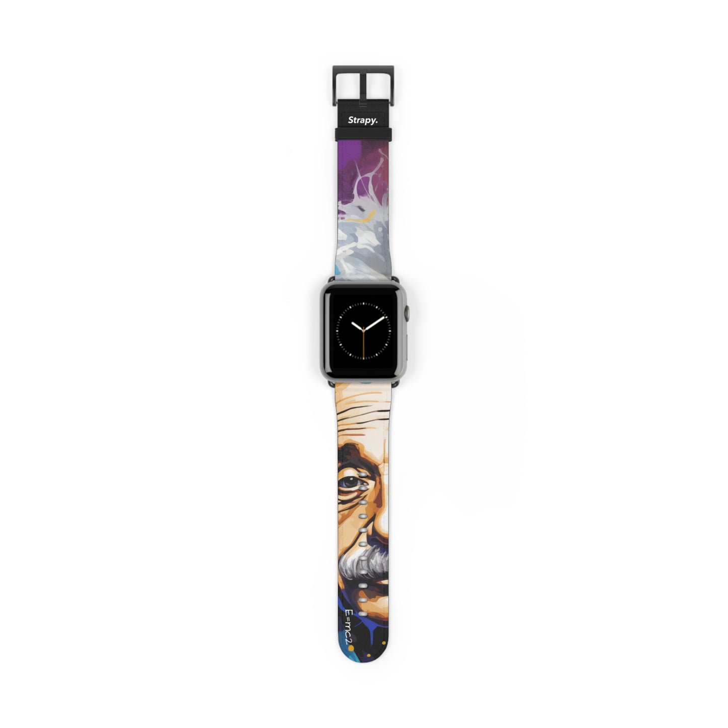 Art Pop Albert Einstein – Apple Watch Armband/Band aus Leder