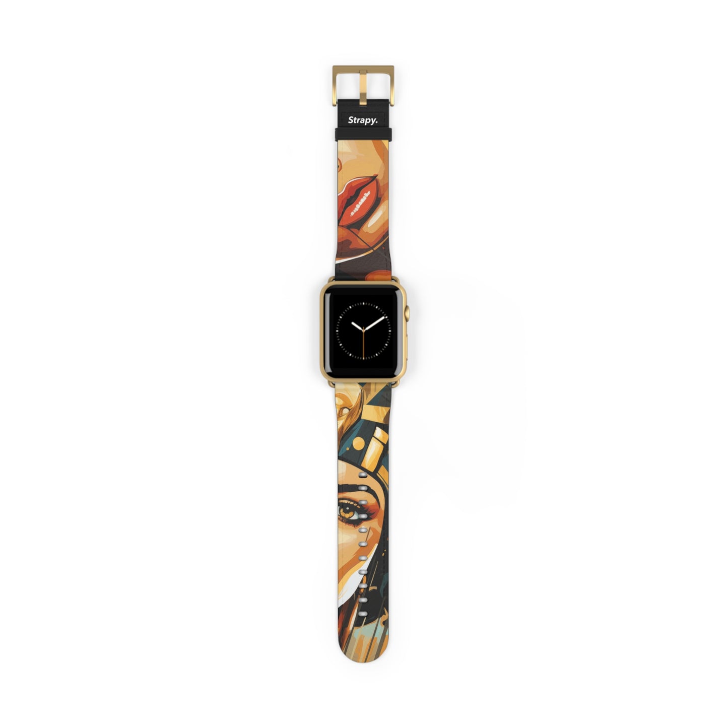 Art Pop Cleopatra - Leather Apple Watch Strap/Band