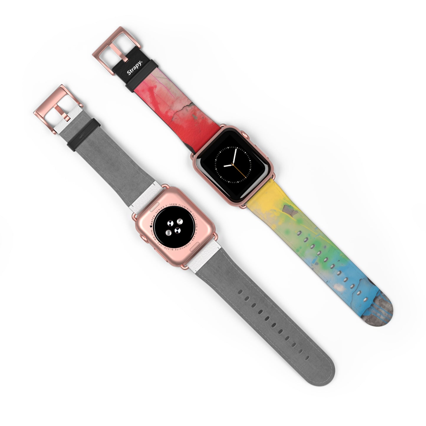 Pochoir Love is Love Pride - Bracelet/Bande Apple Watch en cuir