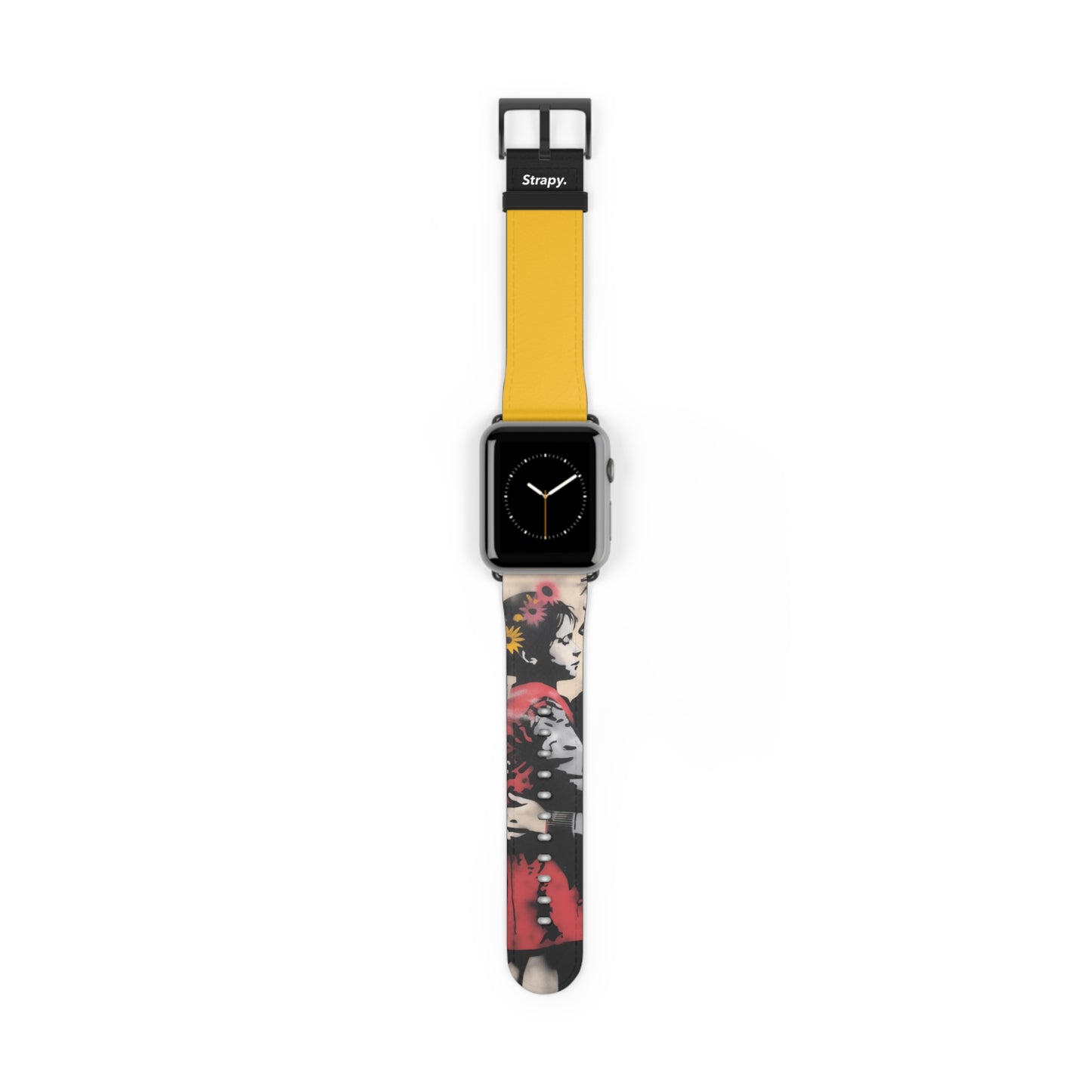 Pochoir Daughter Love - Bracelet/Bande Apple Watch en cuir