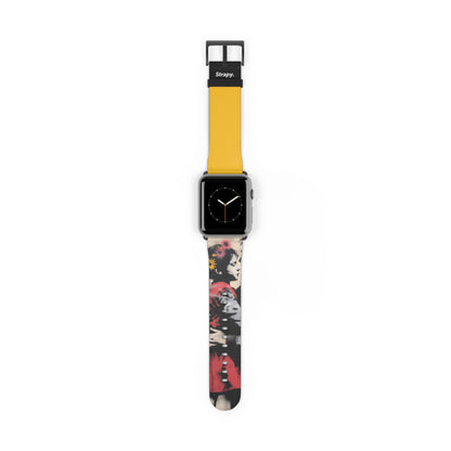 Schablone Daughter Love – Apple-Watch-Armband/Band aus Leder