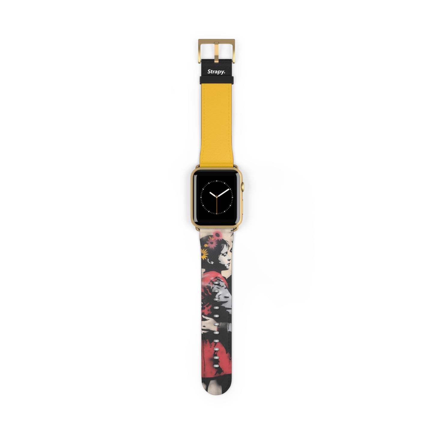 Pochoir Daughter Love - Bracelet/Bande Apple Watch en cuir