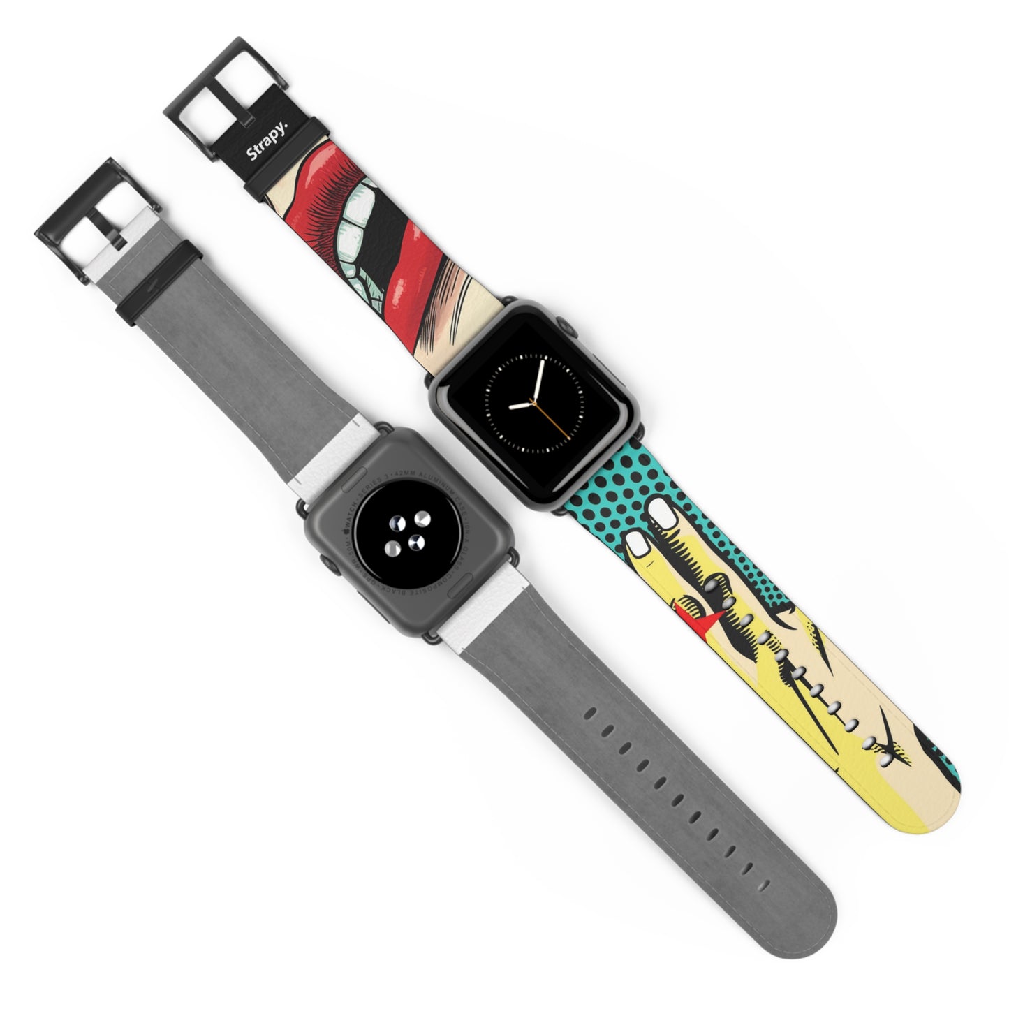 Art Pop Naughty - Leather Apple Watch Strap/Band