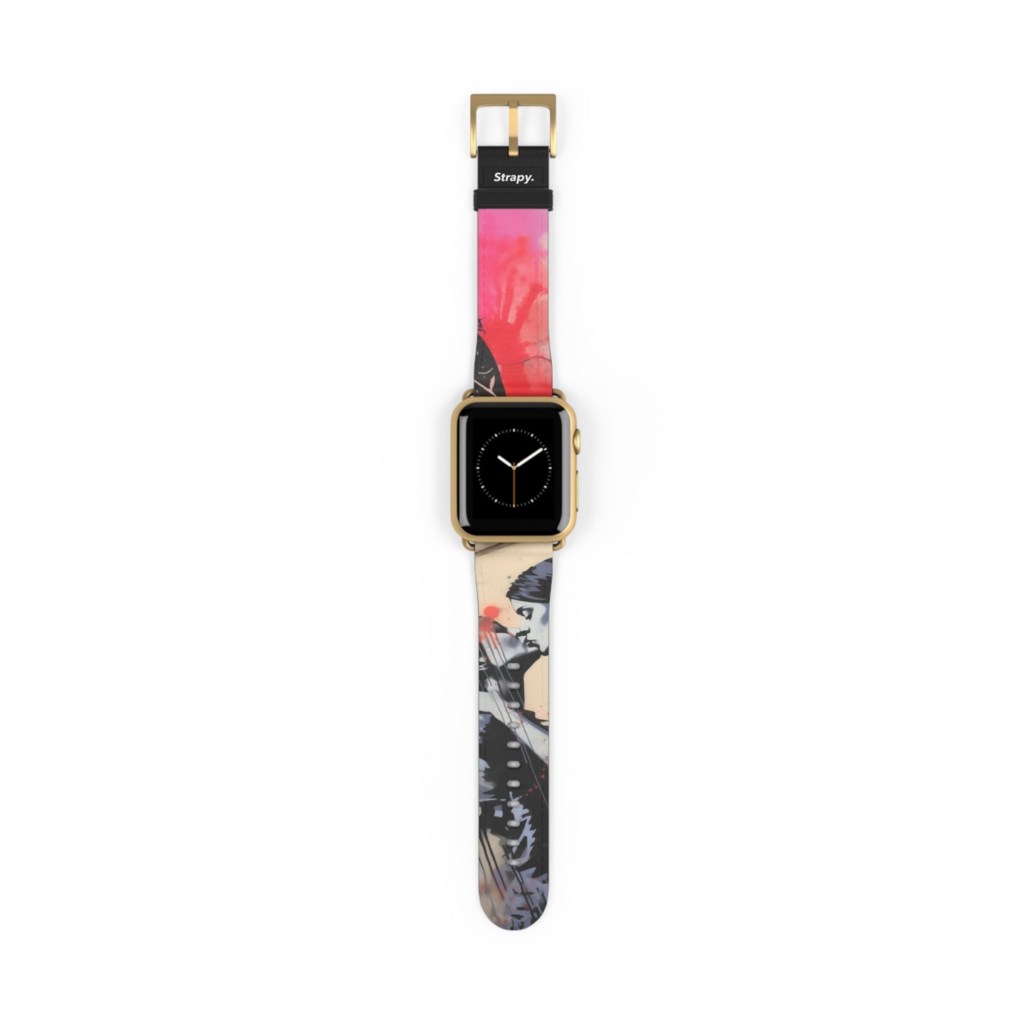 Schablone Love is Love (She/Her/They) Pride – Apple Watch Armband/Band aus Leder