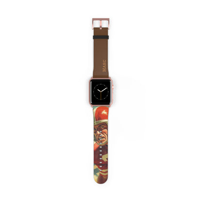 Football américain vintage des années 50 - Bracelet/Bande Apple Watch en cuir