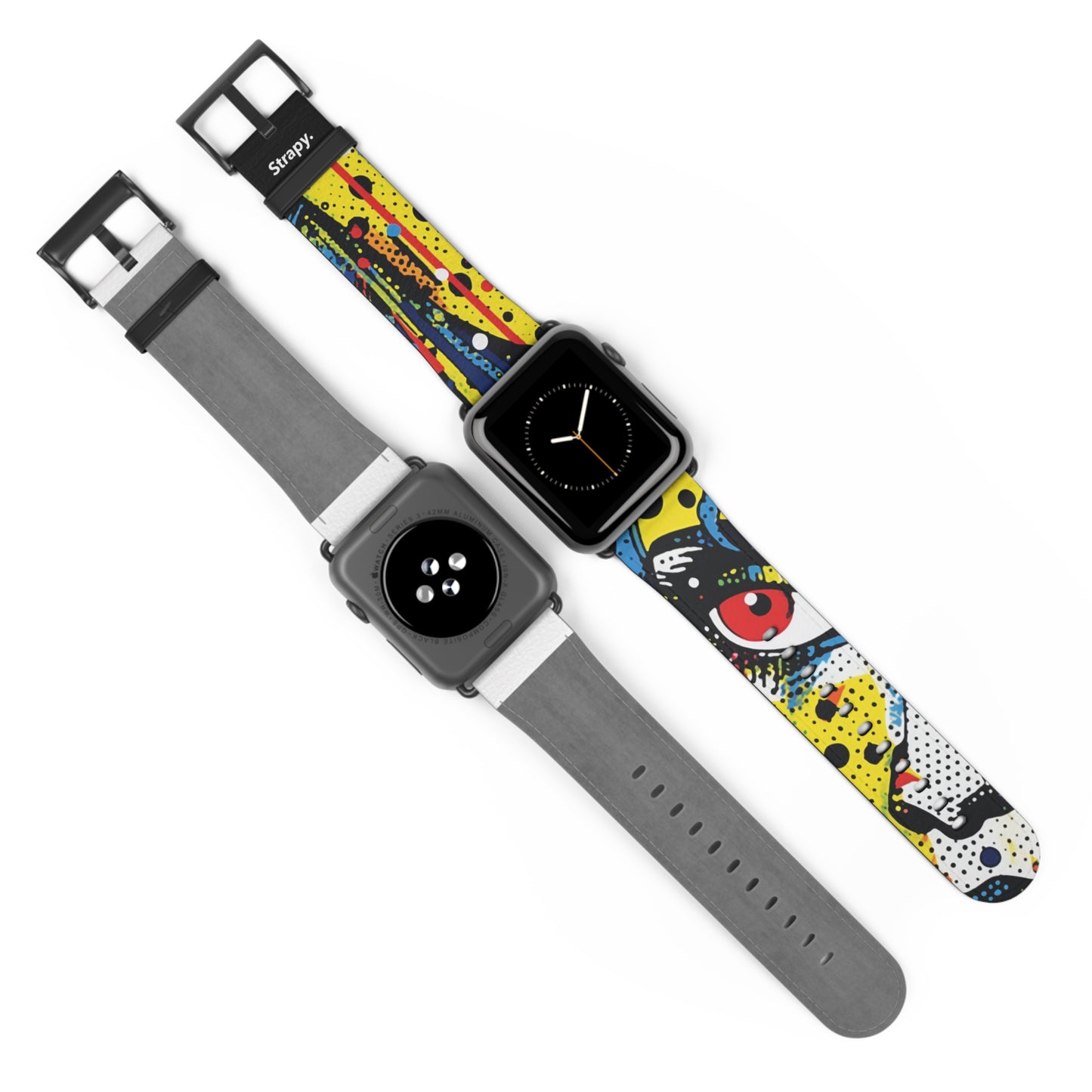 Comic Art Pop Lichtenstein Homage Apocalypse – Apple Watch Armband/Band aus Leder