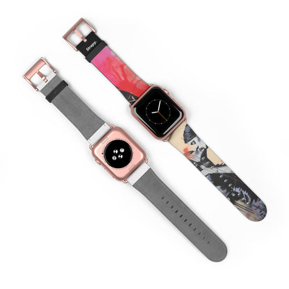 Schablone Love is Love (She/Her/They) Pride – Apple Watch Armband/Band aus Leder