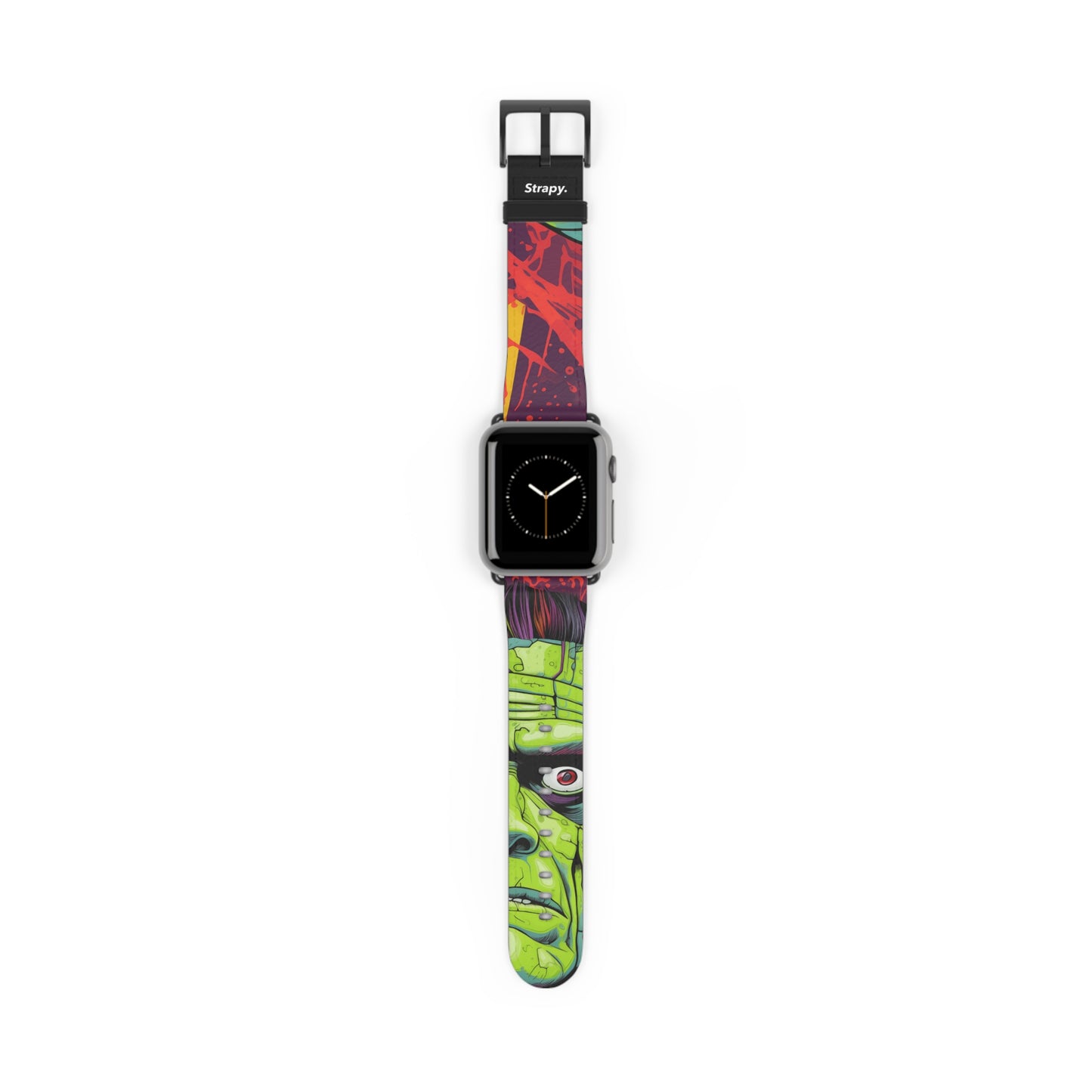 Art Pop Frankenstein Monster - Bracelet/Bande Apple Watch en cuir