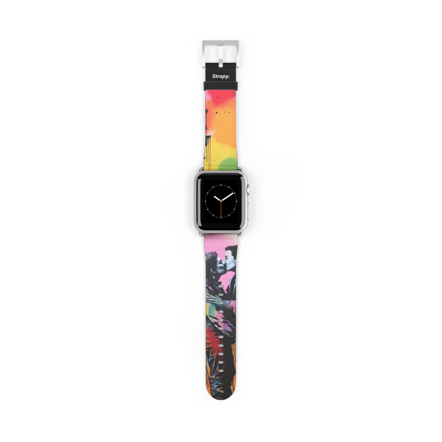 Schablone Love is Love (He/Ihn/They) Pride – Apple Watch Armband/Band aus Leder