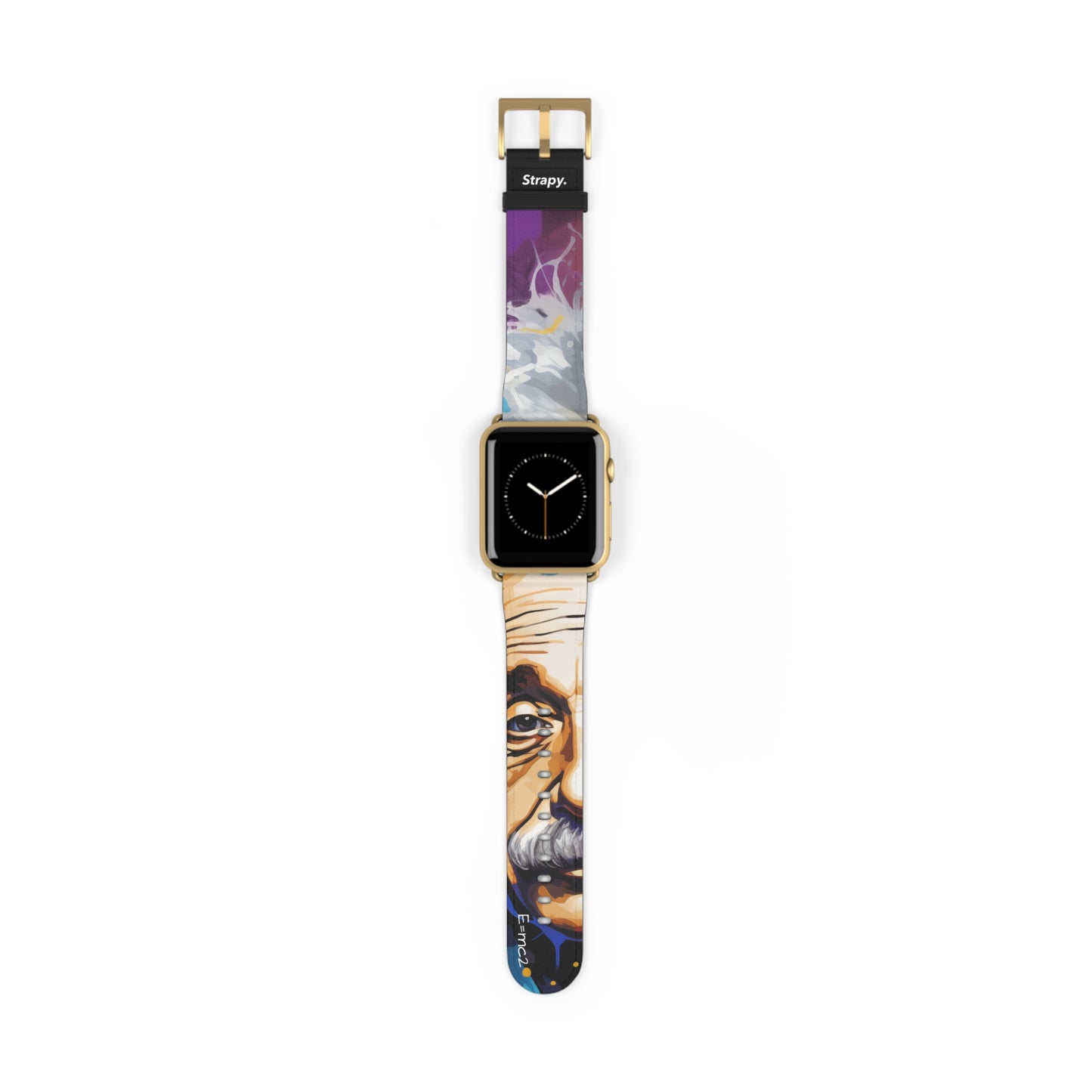 Art Pop  Albert Einstein - Leather Apple Watch Strap/Band