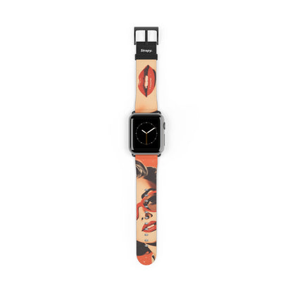 Vintage 50's Feminist - Leather Apple Watch Strap/Band