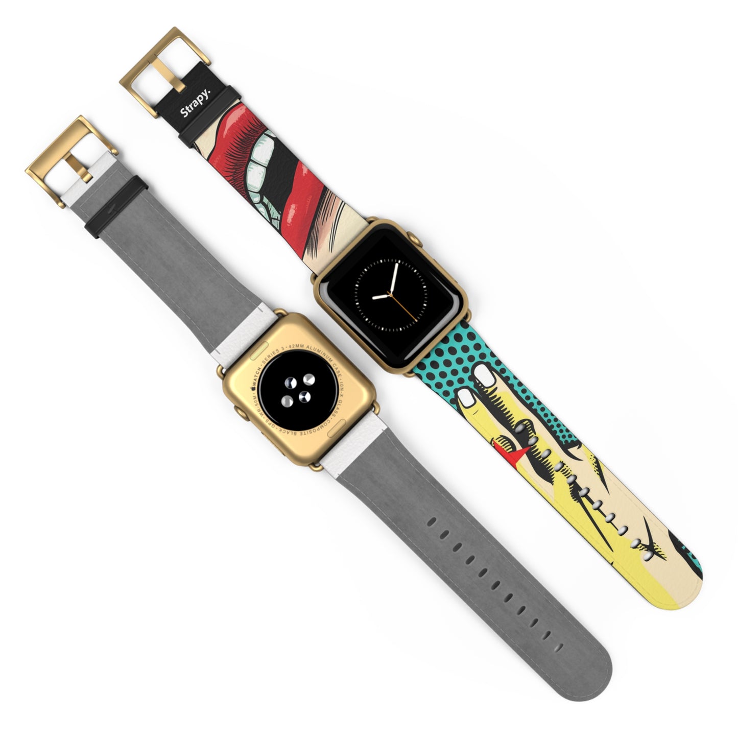 Art Pop Naughty - Leather Apple Watch Strap/Band