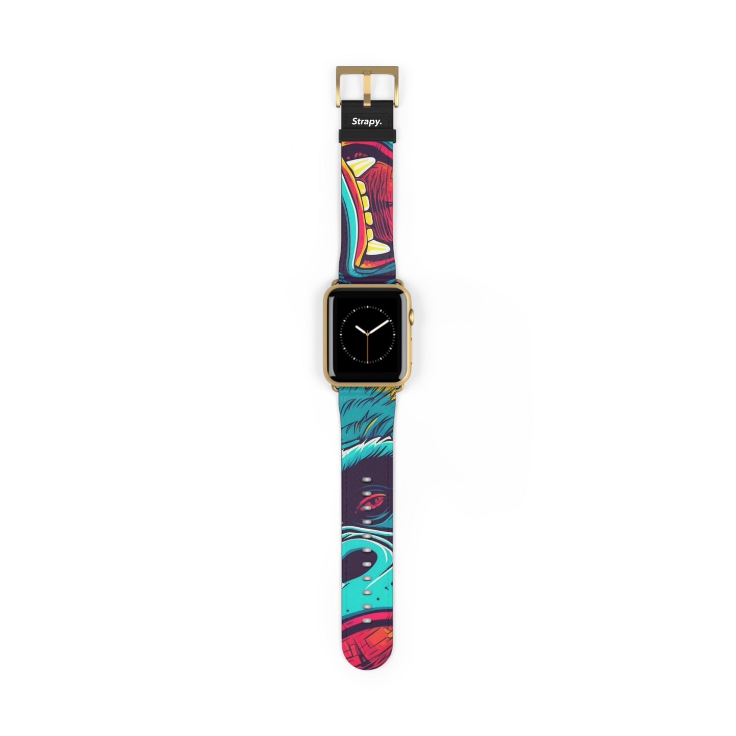 Art Pop King Kong Monster Leather Apple Watch Band