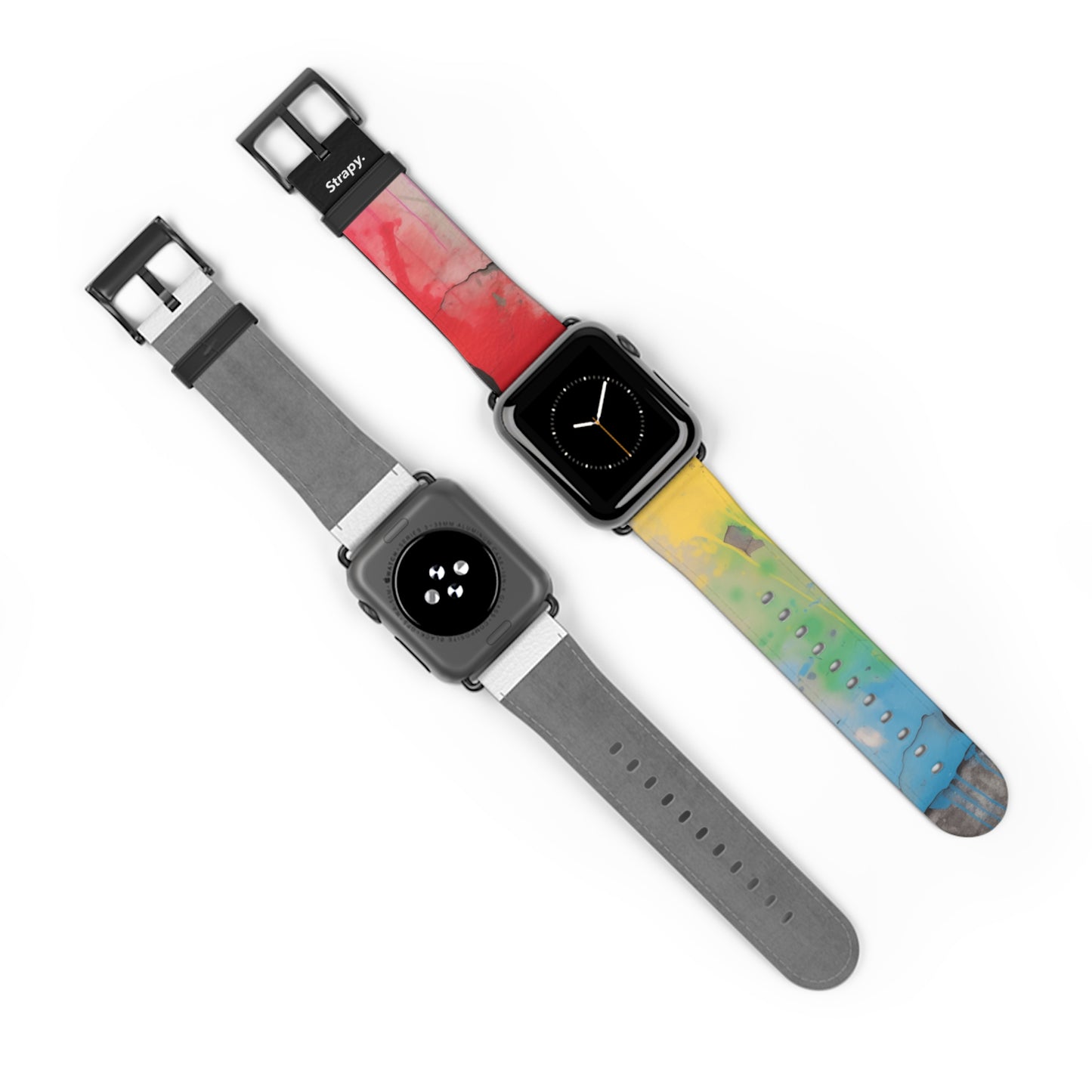 Stencil Love is Love Pride - Leather Apple Watch Strap/Band