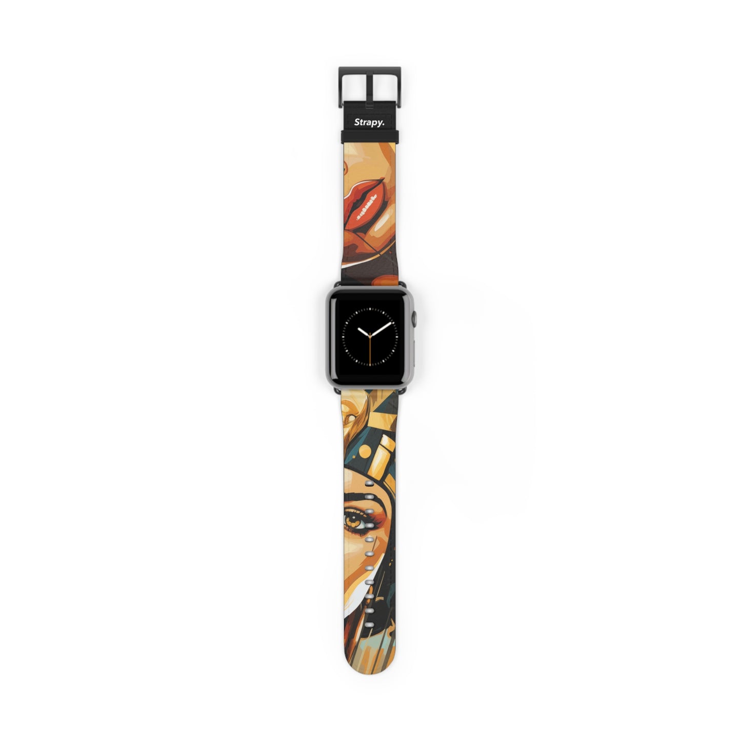 Art Pop Cleopatra - Leather Apple Watch Strap/Band