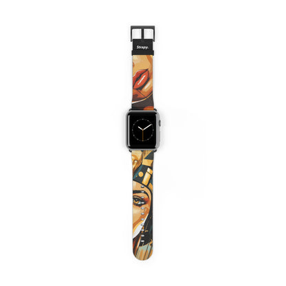 Art Pop Cleopatra - Apple Watch Armband/Band aus Leder