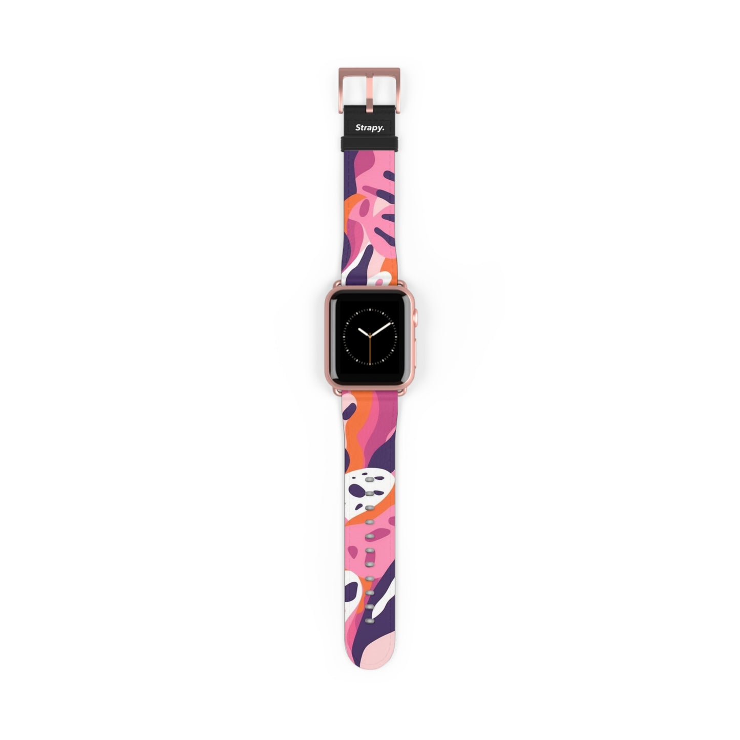 Abstract Minimalist Femme Leopard Pattern - Leather Apple Watch Strap/Band