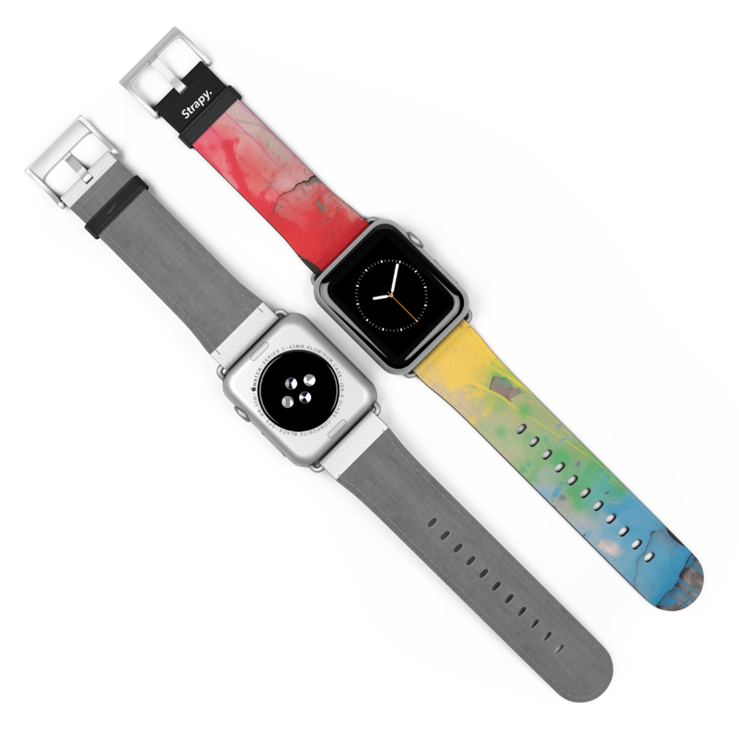 Pochoir Love is Love Pride - Bracelet/Bande Apple Watch en cuir