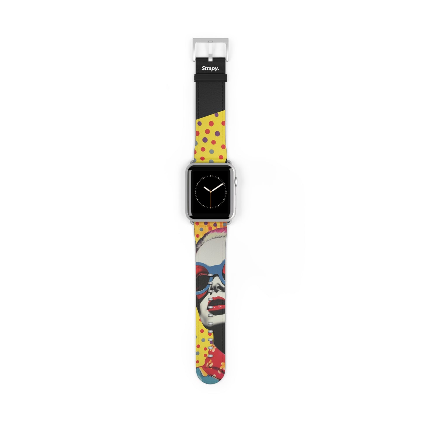 Vintage Art Pop Fashionista Leather Apple Watch Band