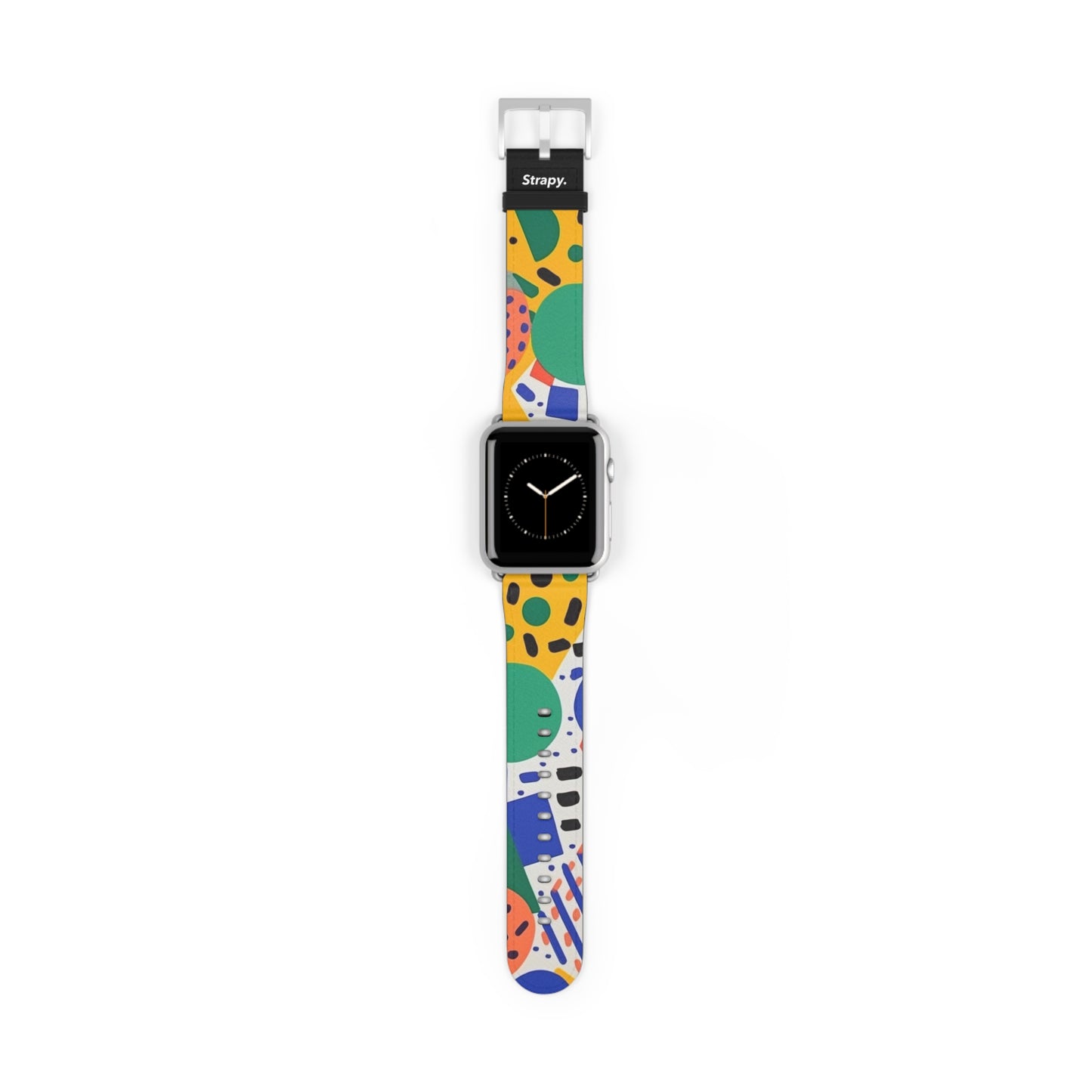 Abstract Minimalist Confetti Pattern - Leather Apple Watch Strap/Band