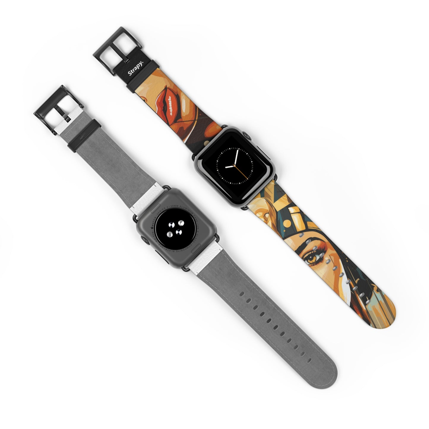 Art Pop Cleopatra - Leather Apple Watch Strap/Band