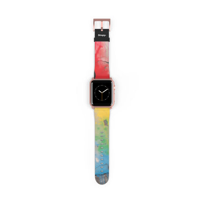 Pochoir Love is Love Pride - Bracelet/Bande Apple Watch en cuir