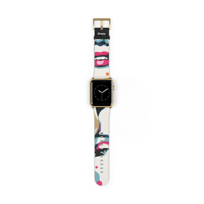 Art Pop Marilyn Monroe - Bracelet/Bande Apple Watch en cuir