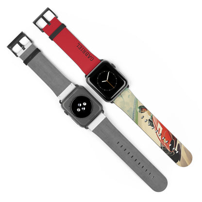 Vintage 50's Formula 1- Leather Apple Watch Strap/Band