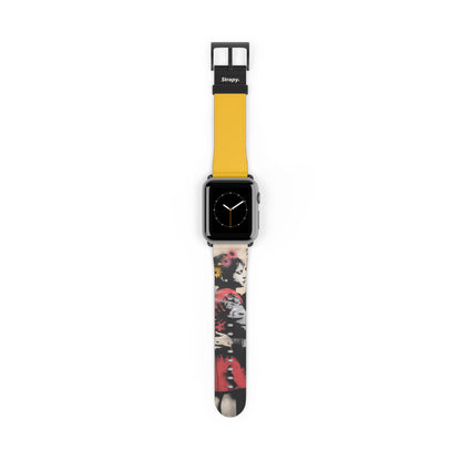 Stencil Daughter Love - Leather Apple Watch Strap/Band