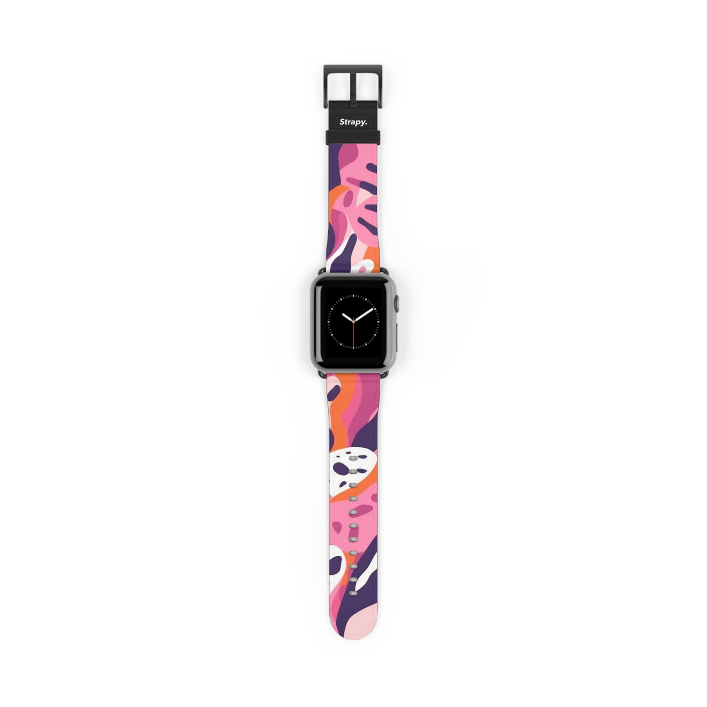 Abstract Minimalist Femme Leopard Pattern - Leather Apple Watch Strap/Band