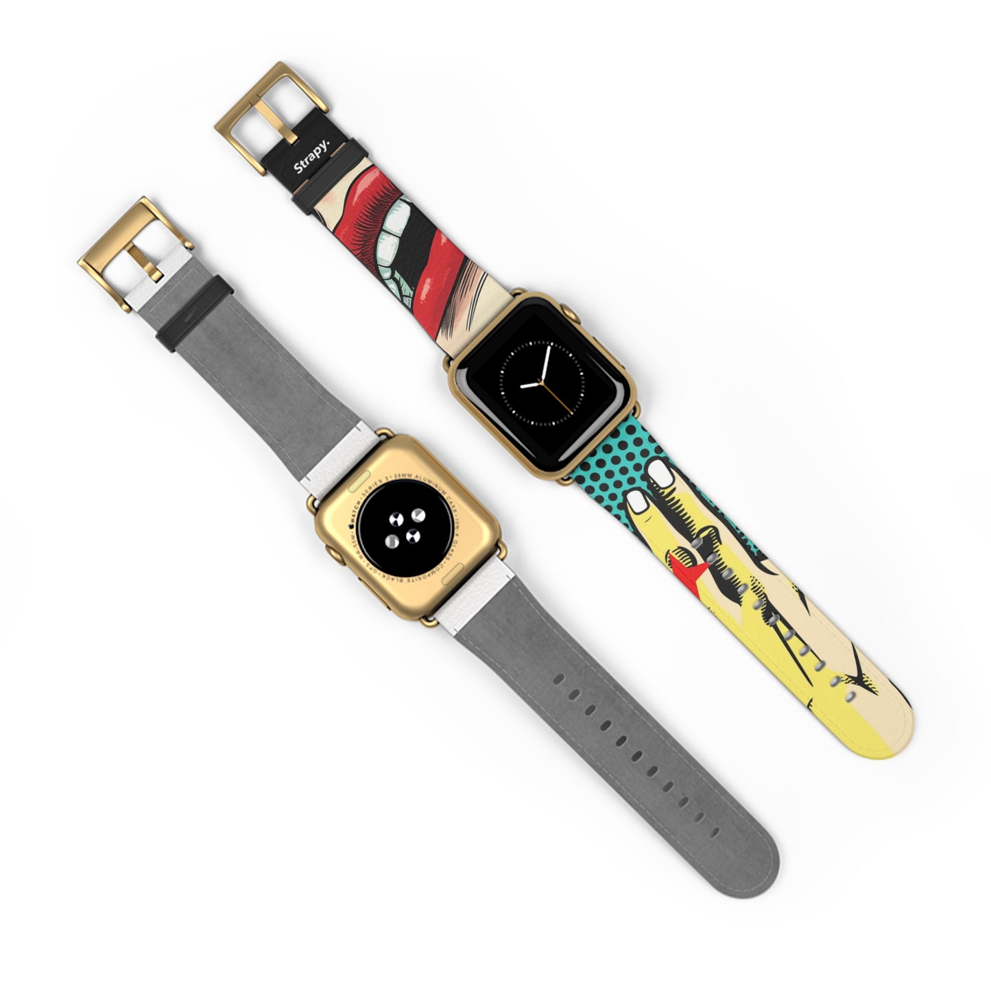 Art Pop Naughty - Bracelet/Bande Apple Watch en cuir