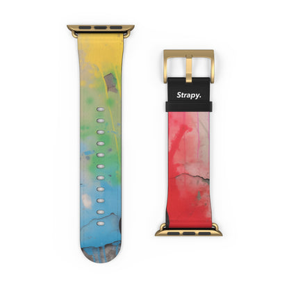 Stencil Love is Love Pride - Leather Apple Watch Strap/Band