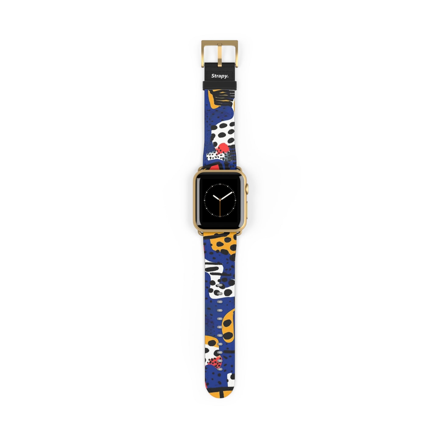 Abstract Zebras & Leopards Picasso Style Pattern - Leather Apple Watch Strap/Band