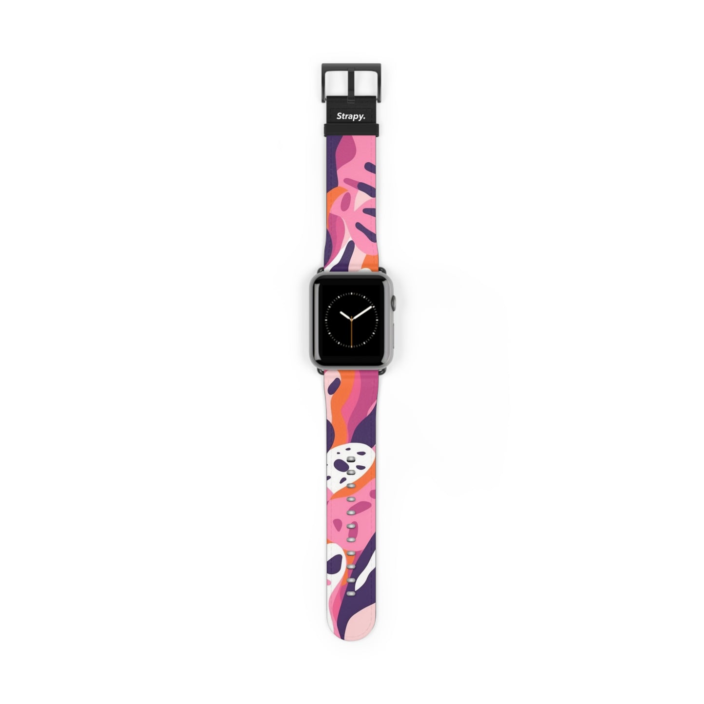 Motif Léopard Femme Minimaliste Abstrait - Bracelet/Bande Apple Watch en cuir