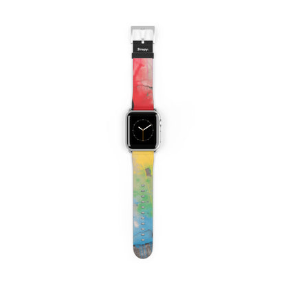 Pochoir Love is Love Pride - Bracelet/Bande Apple Watch en cuir