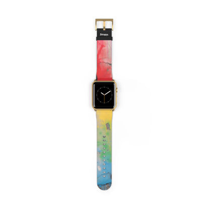 Stencil Love is Love Pride - Leather Apple Watch Strap/Band