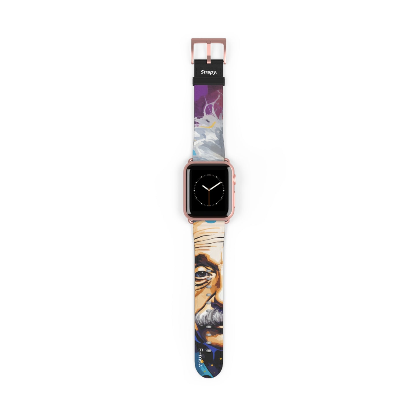 Art Pop Albert Einstein – Apple Watch Armband/Band aus Leder