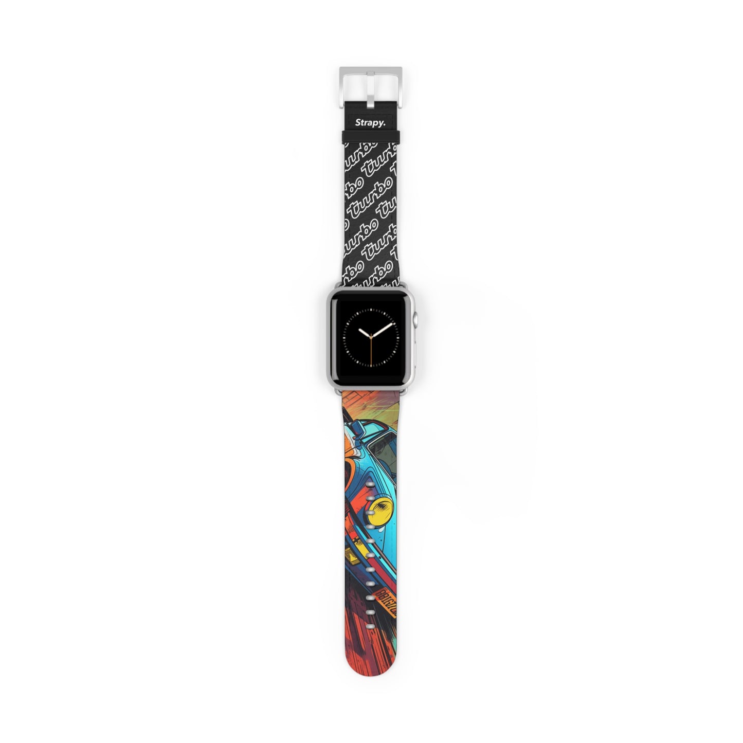 Art Pop Comic 911 Turbo Hommage – Apple Watch Armband/Band aus Leder