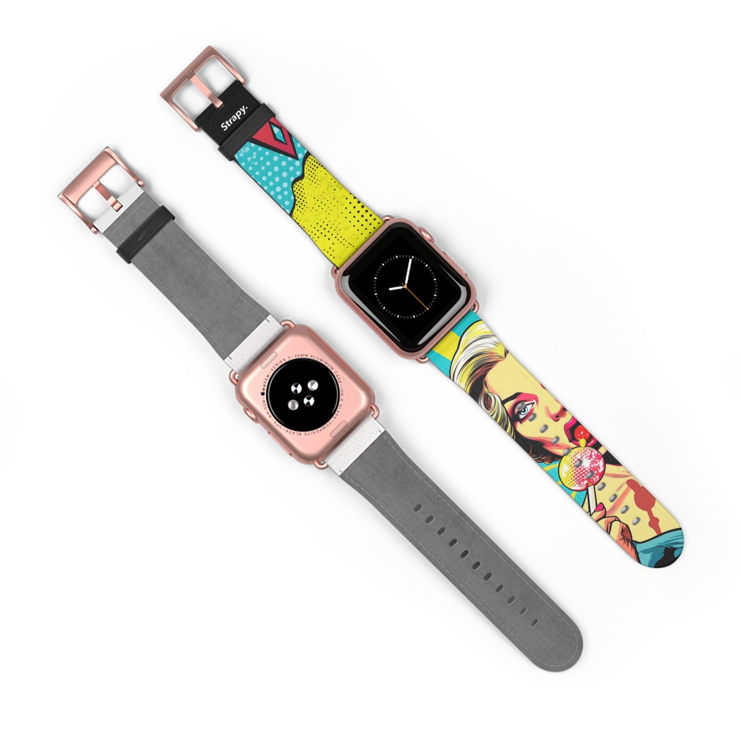 Artpop Comic Lollipop – Apple Watch Armband/Band aus Leder