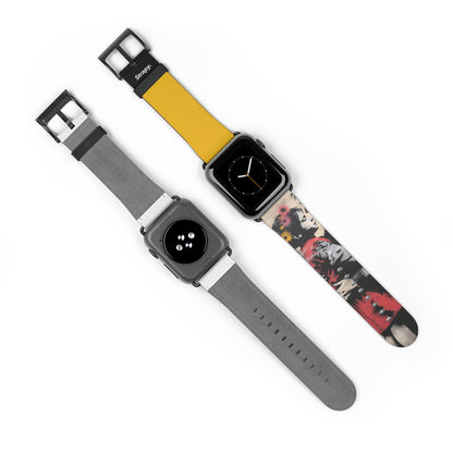 Stencil Daughter Love - Leather Apple Watch Strap/Band