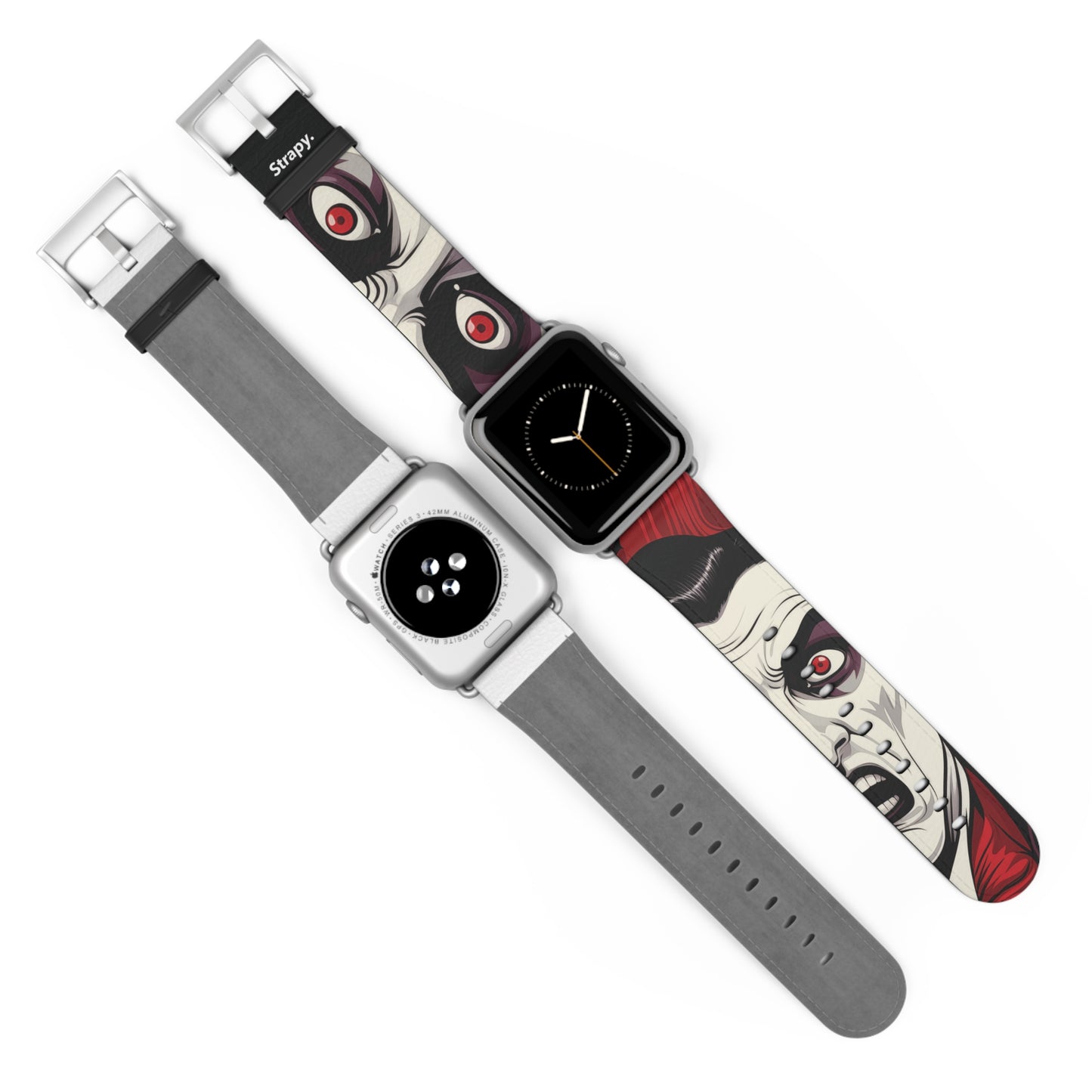 Art Pop Dracula Monster Leather Apple Watch Band