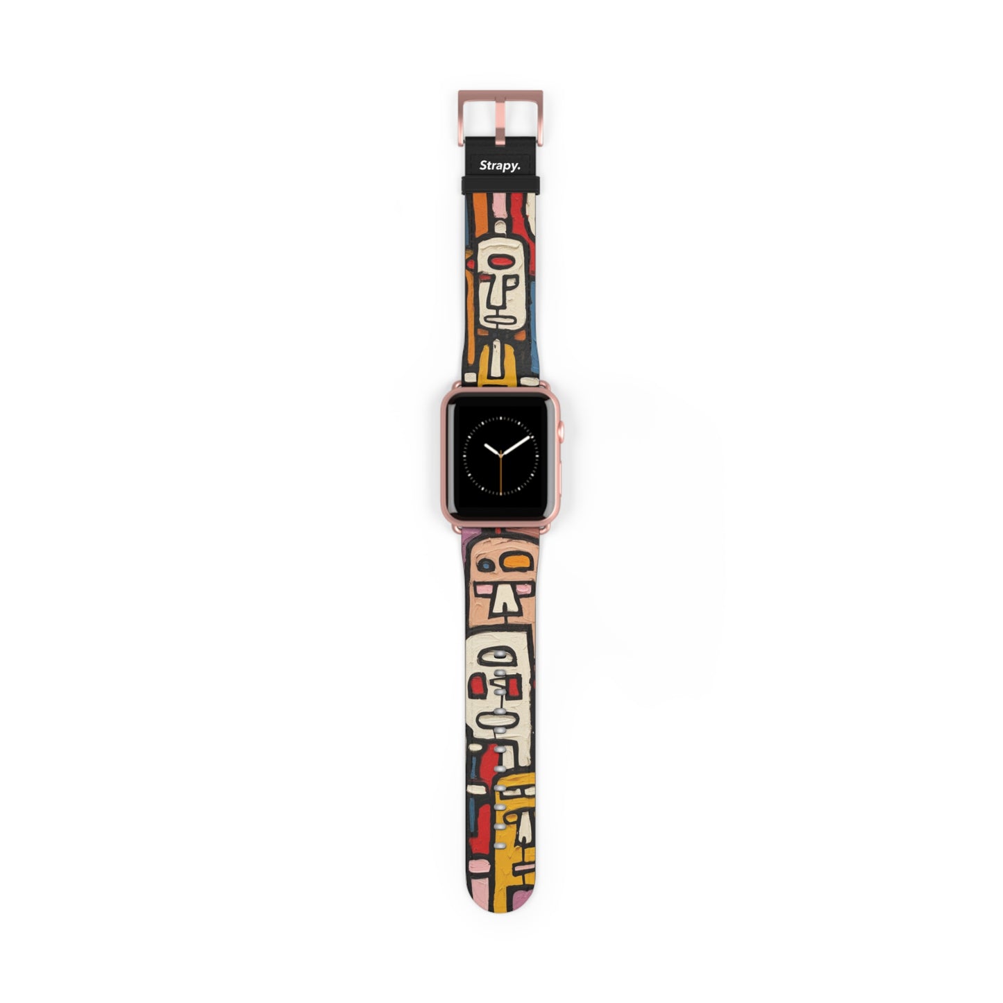 Abstract Debuffet Homage People - Leather Apple Watch Strap/Band